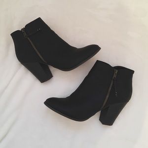 Charlotte Russe Black Booties w/ Heel